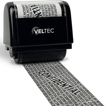 Veltec Premium Identity Theft Protection Roller Stamp, ID Theft Prevention Guard Stamp